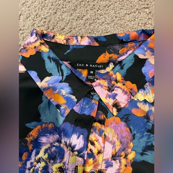 Women's ZAC & RACHEL Button Down Floral print Long Sleeve - Picture 2 of 10